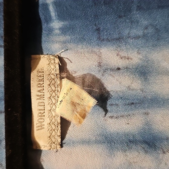 Cost Plus World Market Blue Tie-Dye Kimono Beach Cover Up - Picture 2 of 3